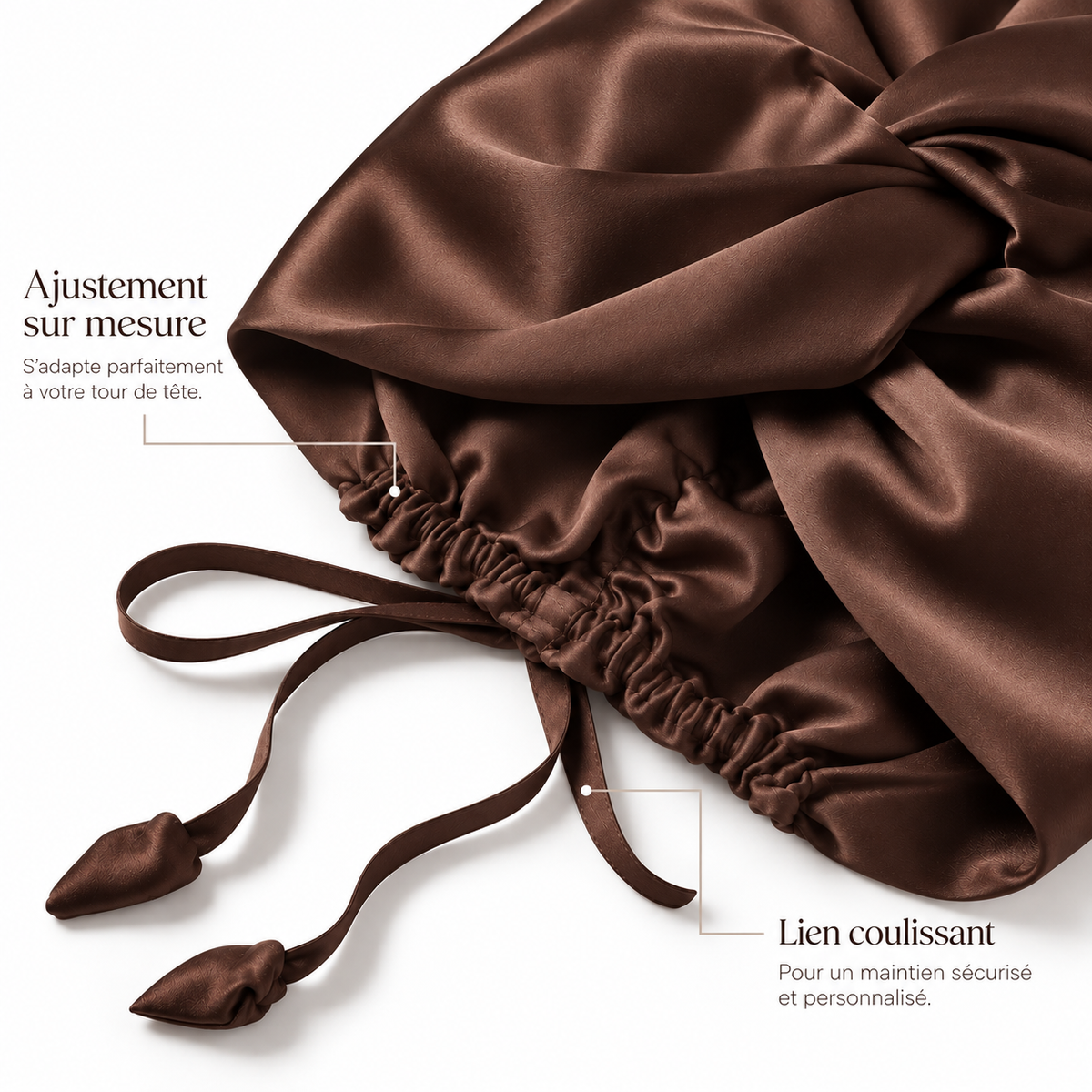 Bonnet en Soie Premium - 100% Soie de Mûrier
