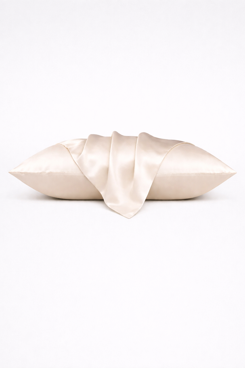 TAIE D'OREILLER 100% PURE SOIE DE MURIER 23  MOMME